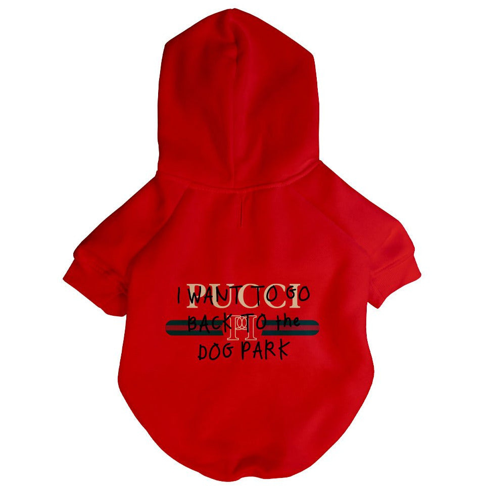 Pucci Dog Park Hoodie | Dog Clothing
