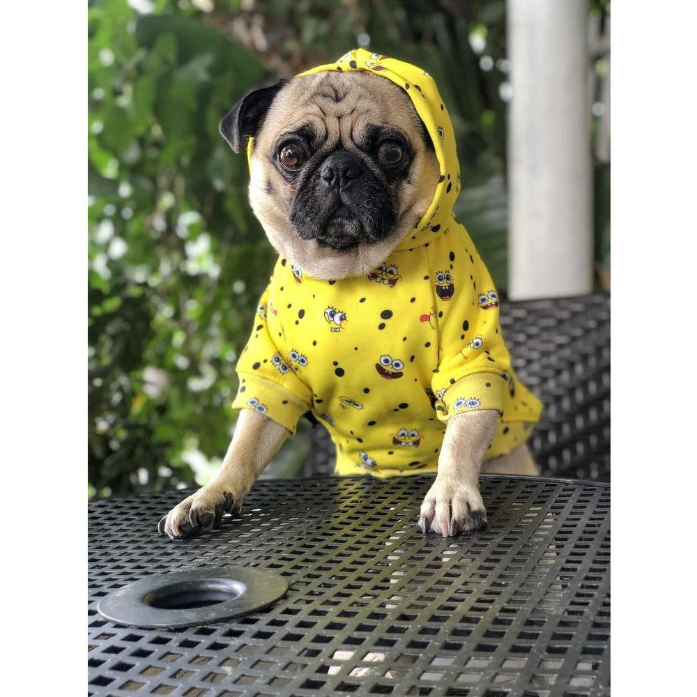 Spongebob x Fresh Pawz - SB All Over Hoodie | Dog Clothing